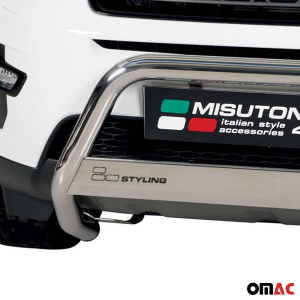 Land Rover Discovery Bull Bar - Omac - Steel 1Pc - Silver - '18-'25 Land Rover Discovery Bull Bar - Omac - Steel 1Pc - Silver - '18-'25